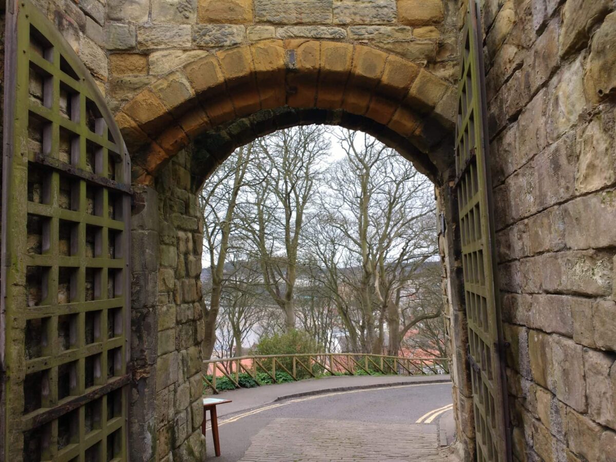 Scarborough castle entrance