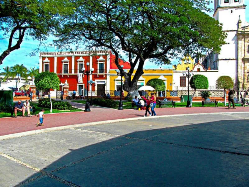 Centro area of Campeche Mexico