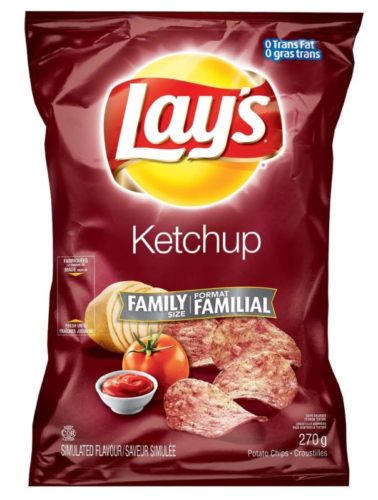 a bag of Lay's Ketchup chips another great Canadian food 