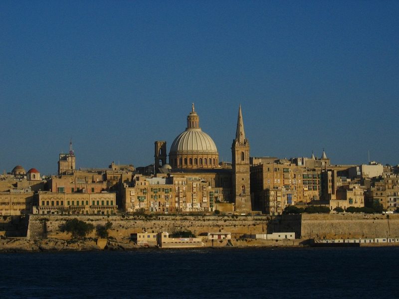 a view of Valletta Malta from the harbour where the cruise ships come in how to spend 2 days in Malta