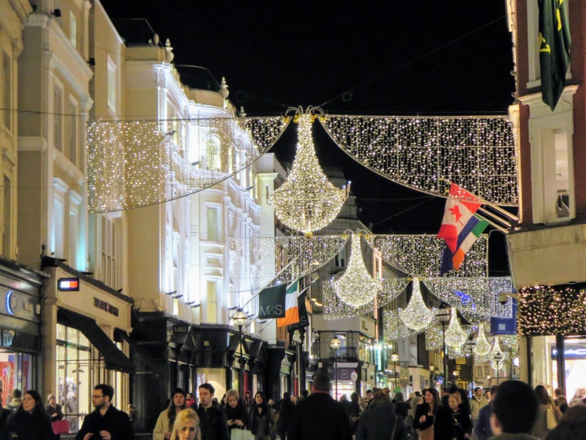 Grafton Street, Dublin at Christmas