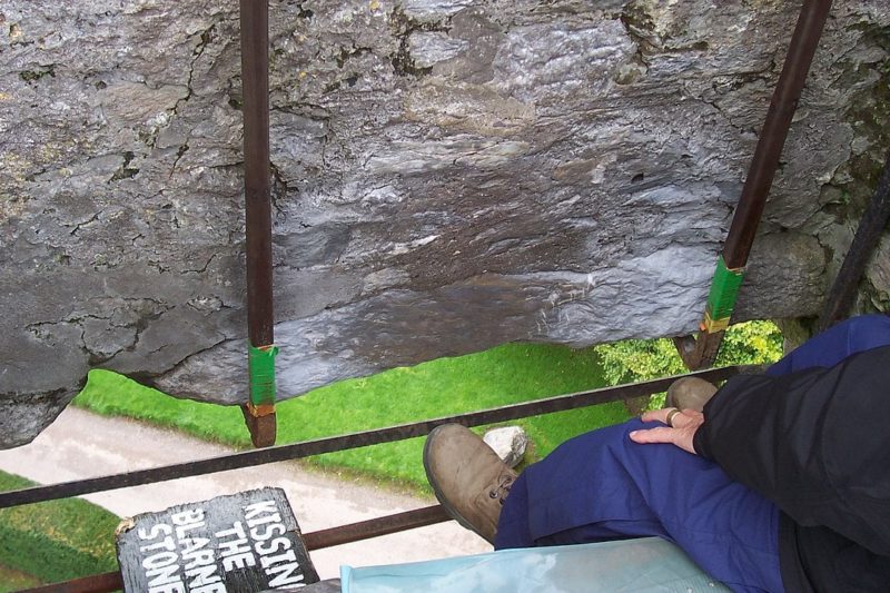 Blarney Castle kissing the Blarney Stone - one of Ireland's famous landmarks