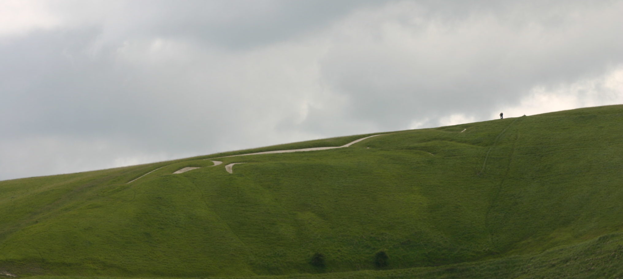 view from the Ridgeway of the Uffington White Horse