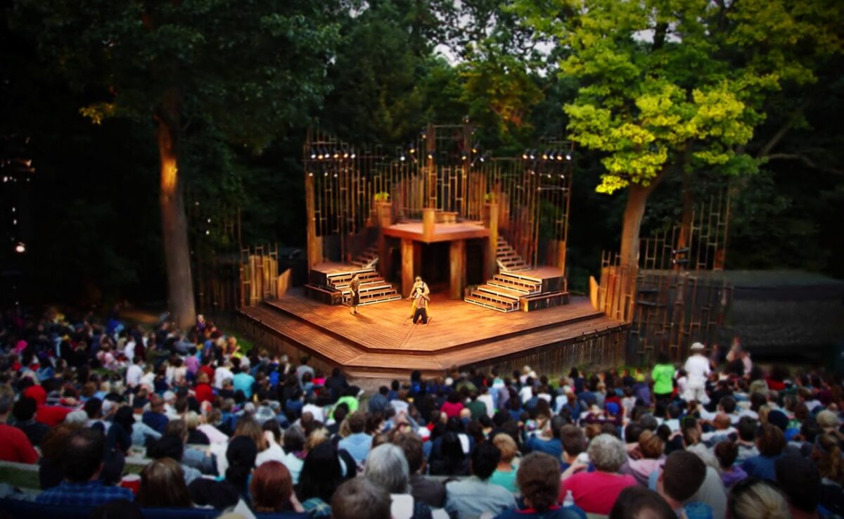 Things to do in Stratford upon Avon - the outside theatre for Shakespearean plays in Toronto Ontario