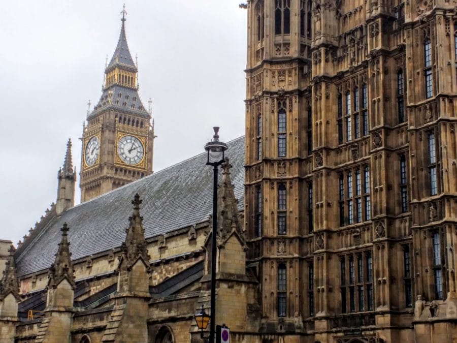 View of the Houses of Parliament and Big Ben - Westminster Palace