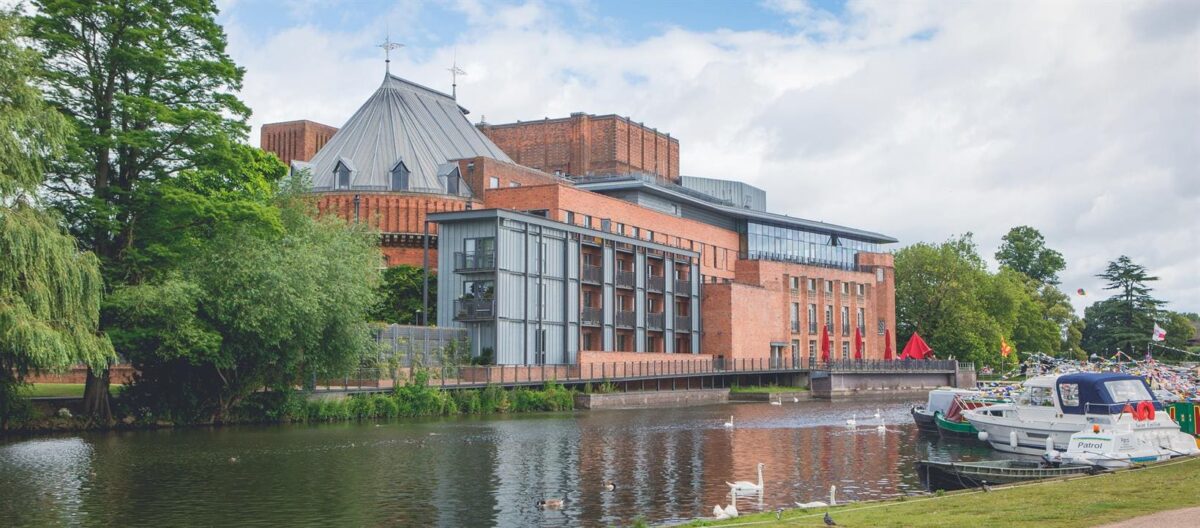 the RSC from the canal Stratford upon Avon