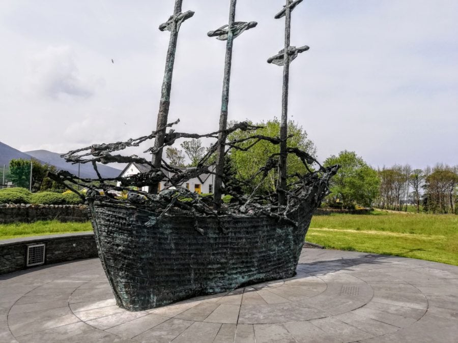 coffin ship famine memorial in Murrisk