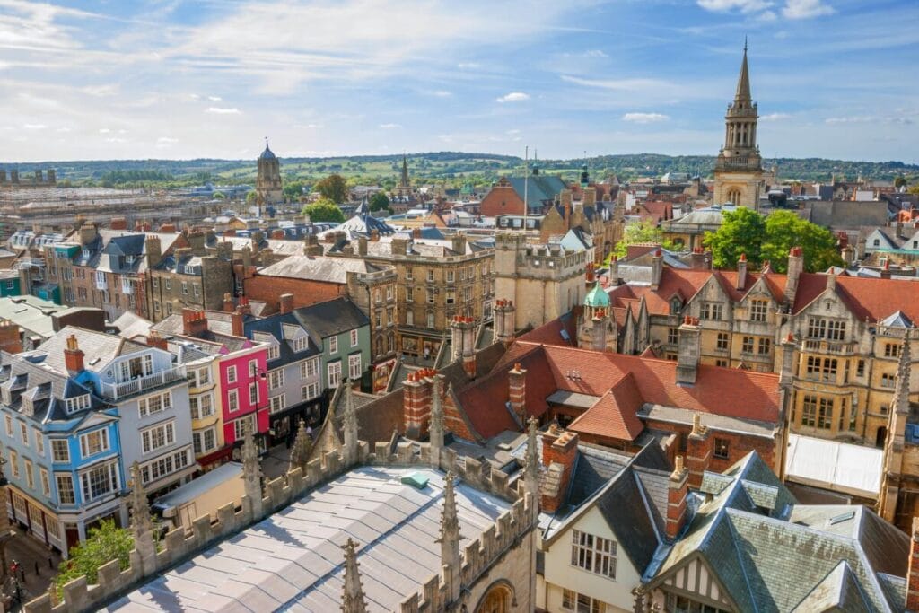 Cityscape of Oxford. England, Europe the city of dreaming spires