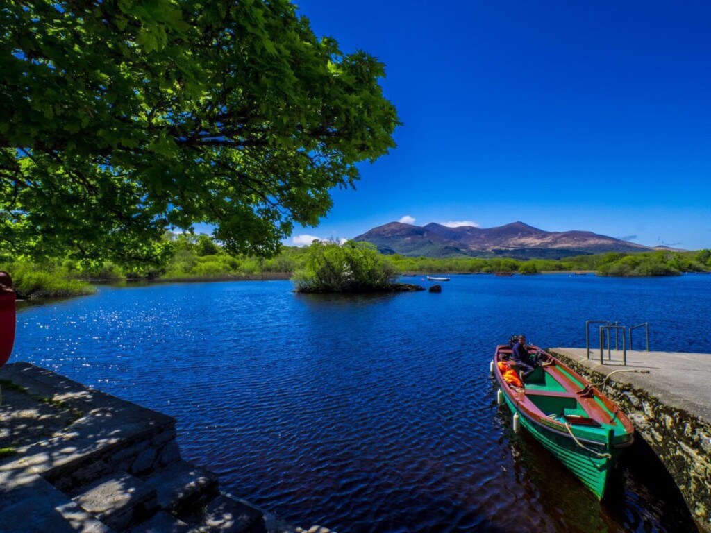 Amazing deep blue lake at Killarney National Park - an idyllic romantic place