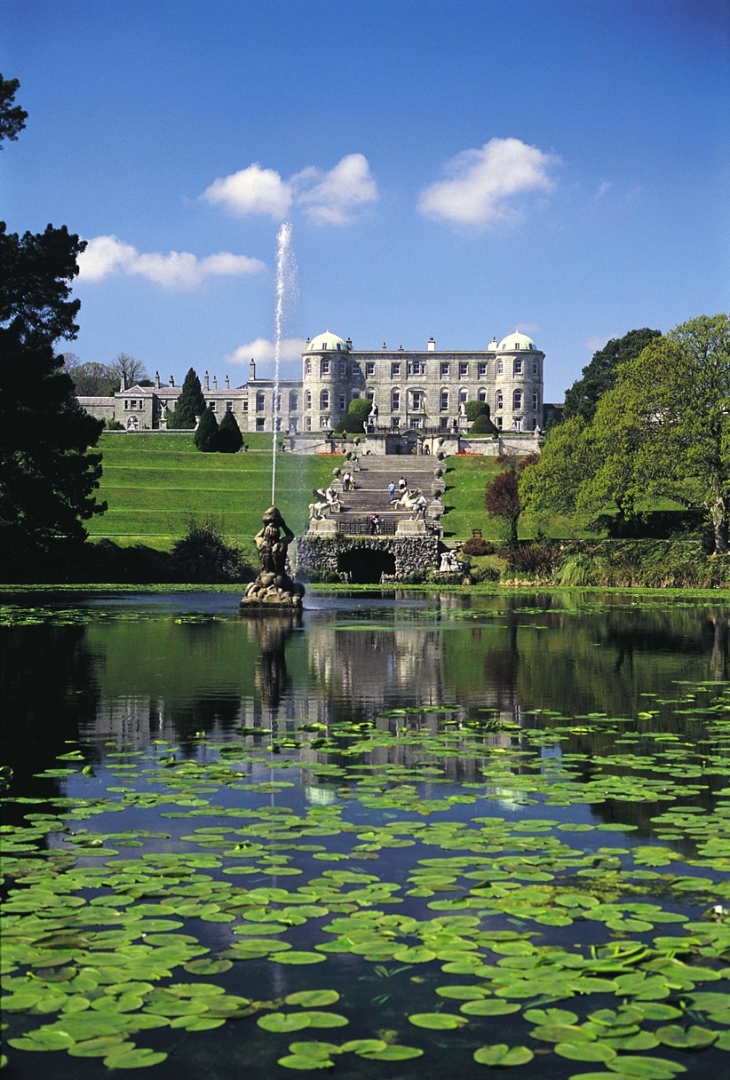 Powerscourt view from the lake