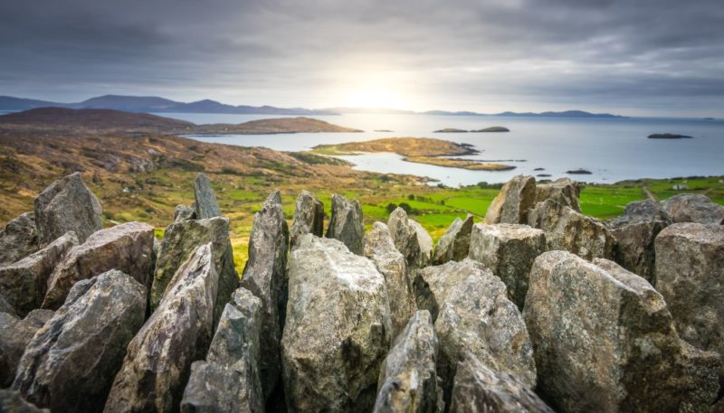 eautiful coastal seascape in County Kerry along the Ring of Kerry, Ireland