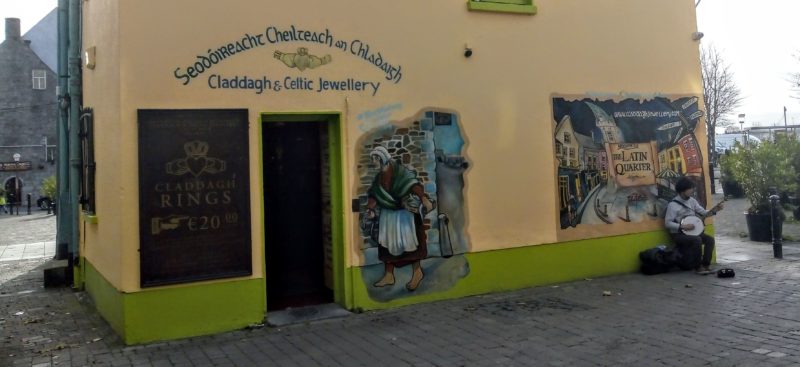 street art and buskers in Galway City