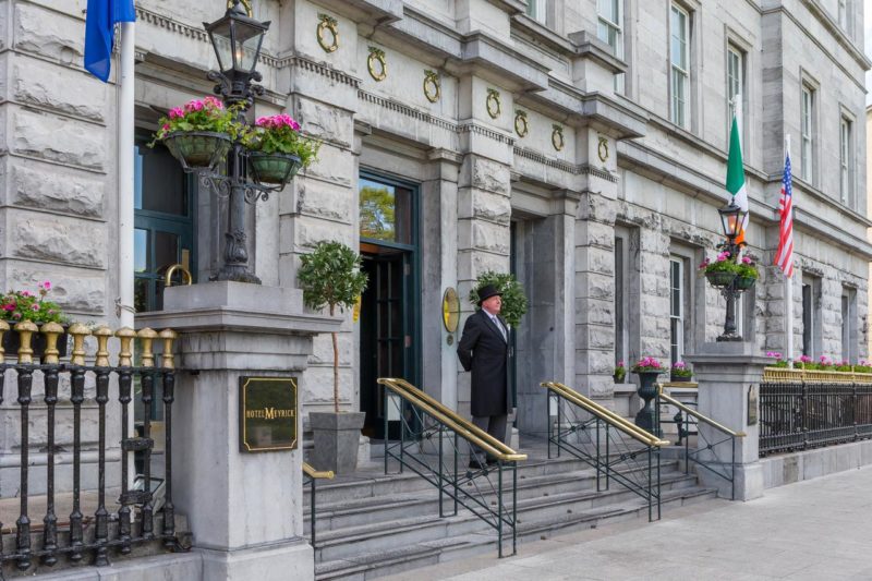 the Meyrick Hotel across from Eyre Square in Galway