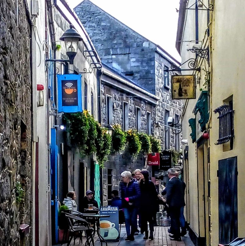 side streets of Shop Street in Galway when spending 48 hours in galway city