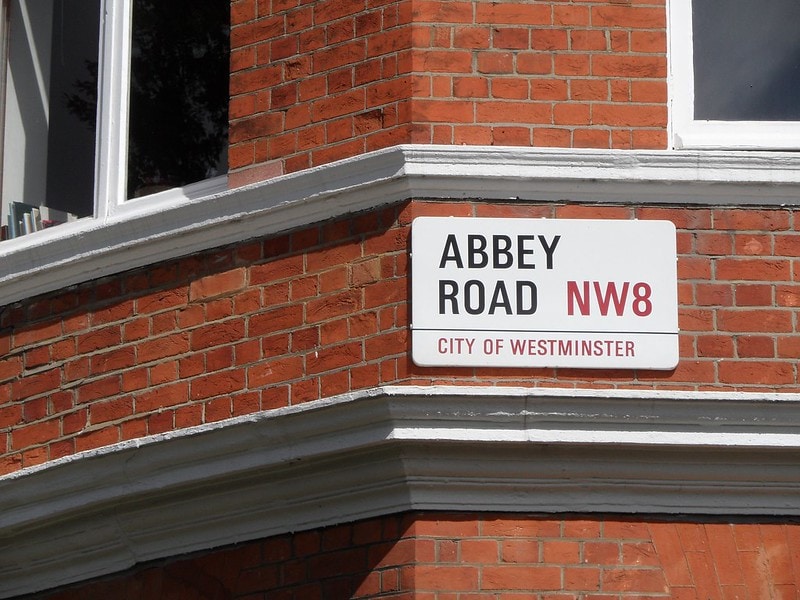 Abbey Road in London the sign for the street is now high up and can't be reached