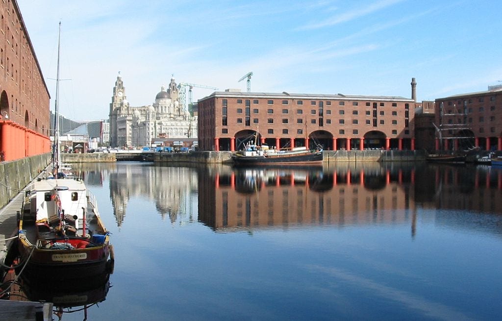 waterfront in Liverpool
