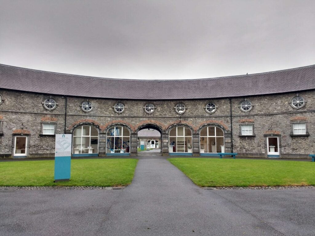 The stables across from Kilkenny Castle which have now been converted into The Kilkenny Design Centre