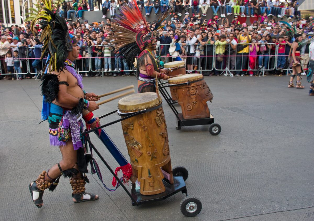 Day of the dead parade in Mexico city. The Day of the Dead is one of the most popular holidays in Mexico. pros and cons of living in mexico