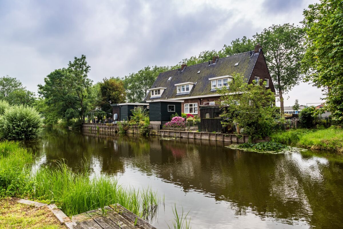 Beautiful Zaanse Schans village in Netherlands (Holland).