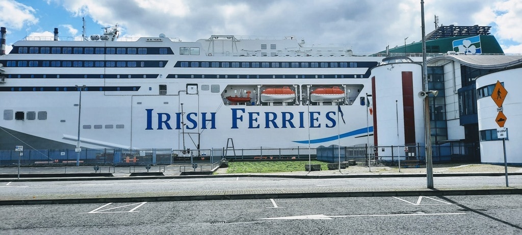 Taking the ferry from Ireland to France