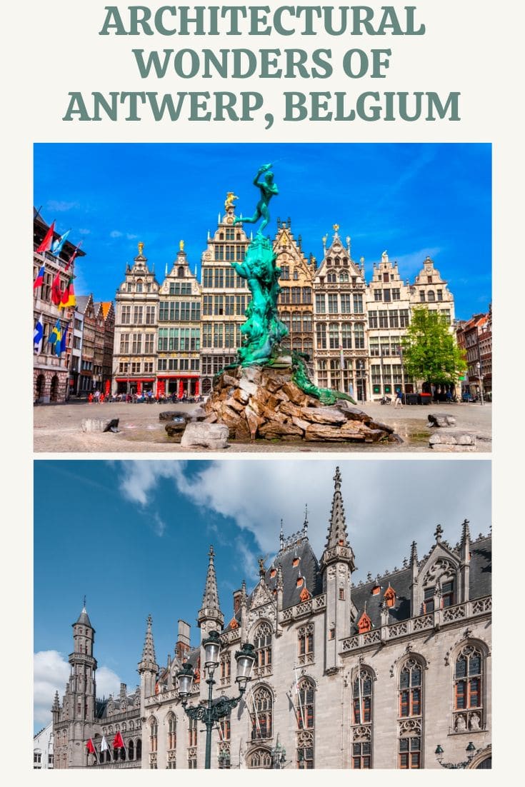Exploring the architectural wonders of Antwerp, Belgium, featuring the ornate guild houses and the iconic Brabo fountain.