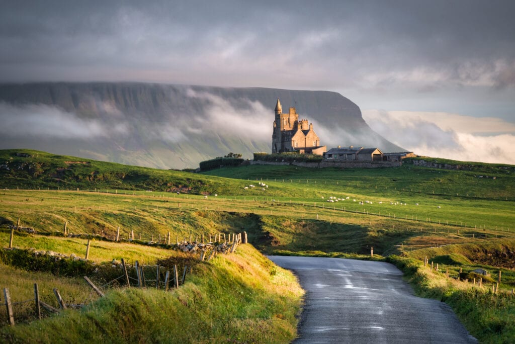 Classiebawn Castle in Mullaghmore Sligo on the Wild Atlantic Way route. 