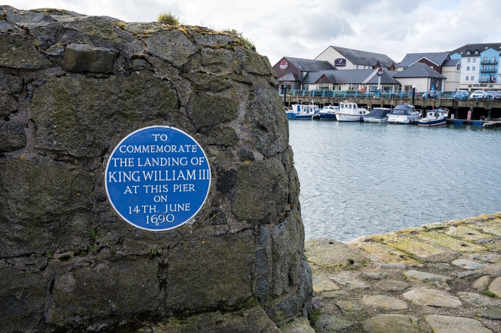 King William III Landing site Plaque