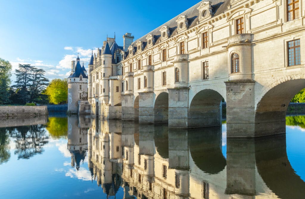 View of Chenonceaux, a small medieval town in Provence, France