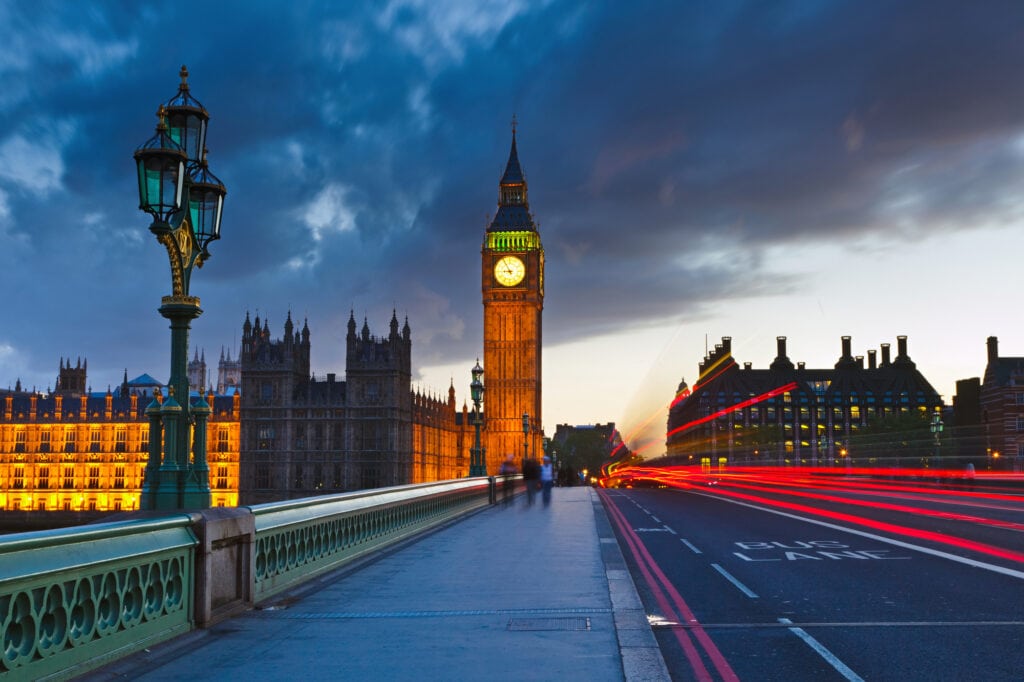 Big Ben at night, London