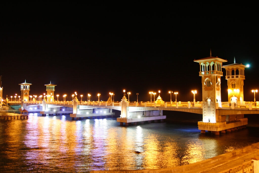 Things to do in Alexandria Egypt a view of the bridge