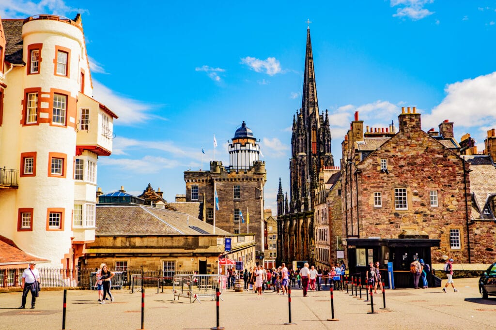 Edinburgh Scotland 6th Aug 2020 the Camera Obscura in Edinburgh,