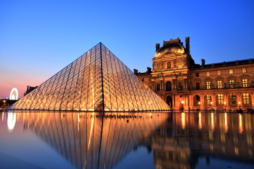 Louvre Museum at Night, Paris