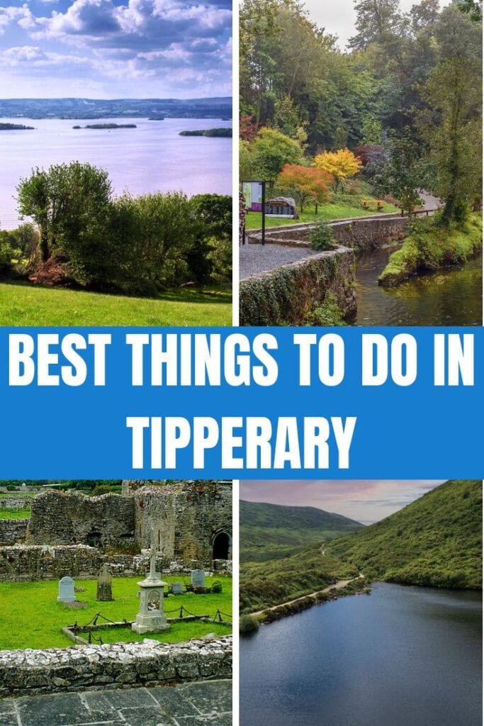 A travel collage showcasing various attractions and things to do in Tipperary, Ireland.