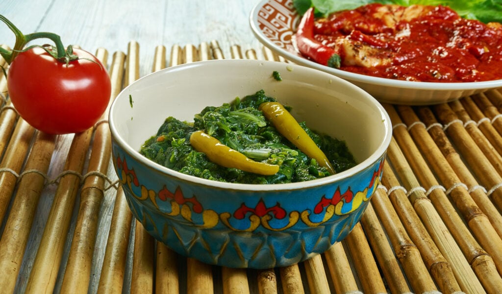 Trinidadian Callaloo,creamy, melt in your mouth, greens-based, coconutty dish , southern Caribbean,  Trinidad and Tobago