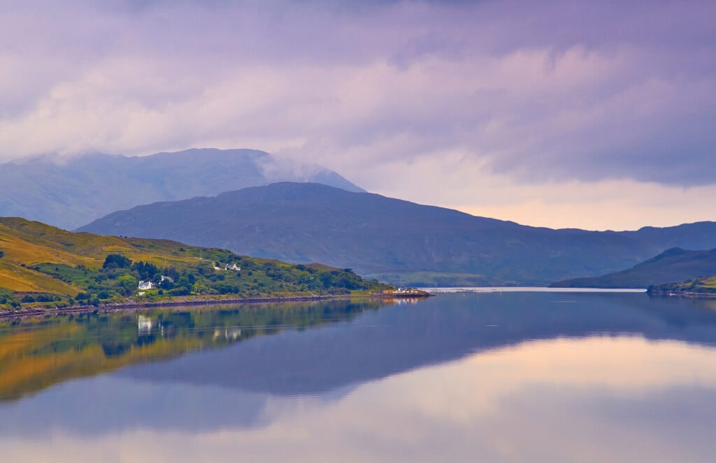 Killary Harbour/An Caoláire Rua is a fjard located in the west of Ireland in the heart of Connemara which forms a natural border between counties Galway and Mayo.