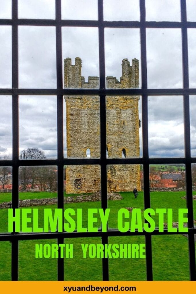 Helmsley Castle an atmospheric ruin in North Yorkshire