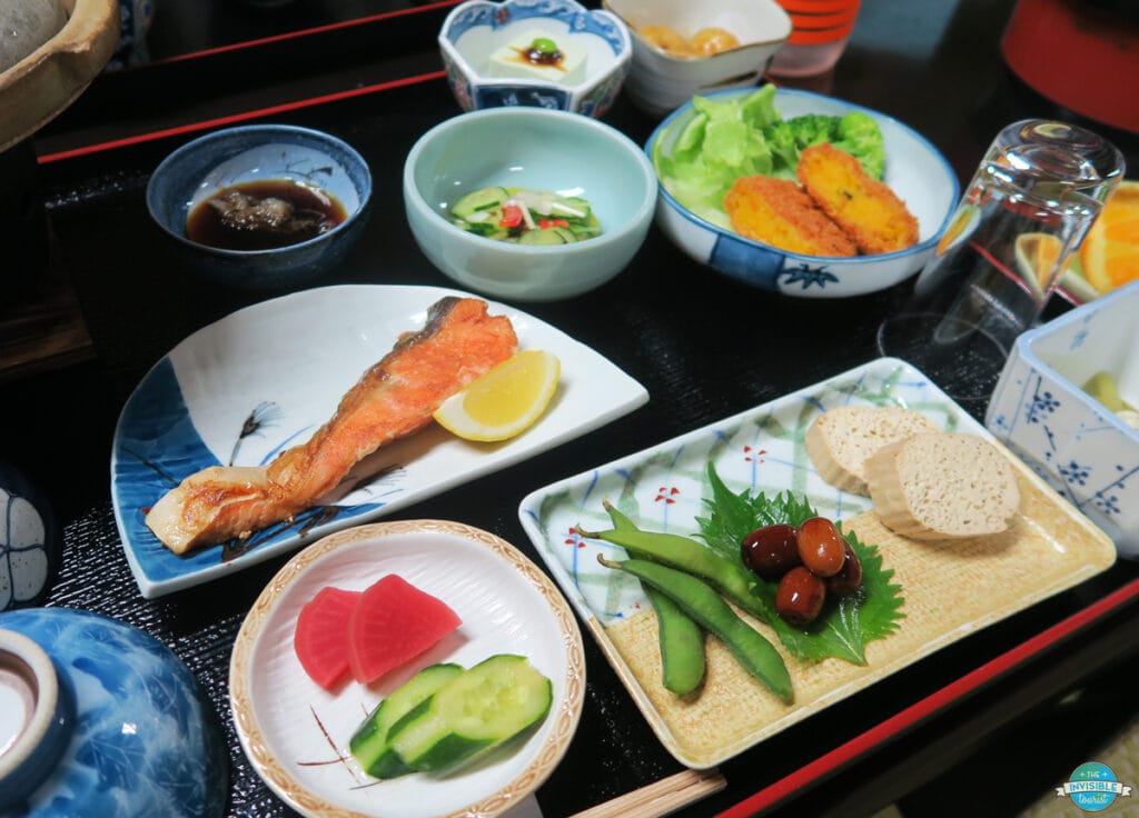 Traditional Japanese Ryokan Breakfast | The Invisible Tourist