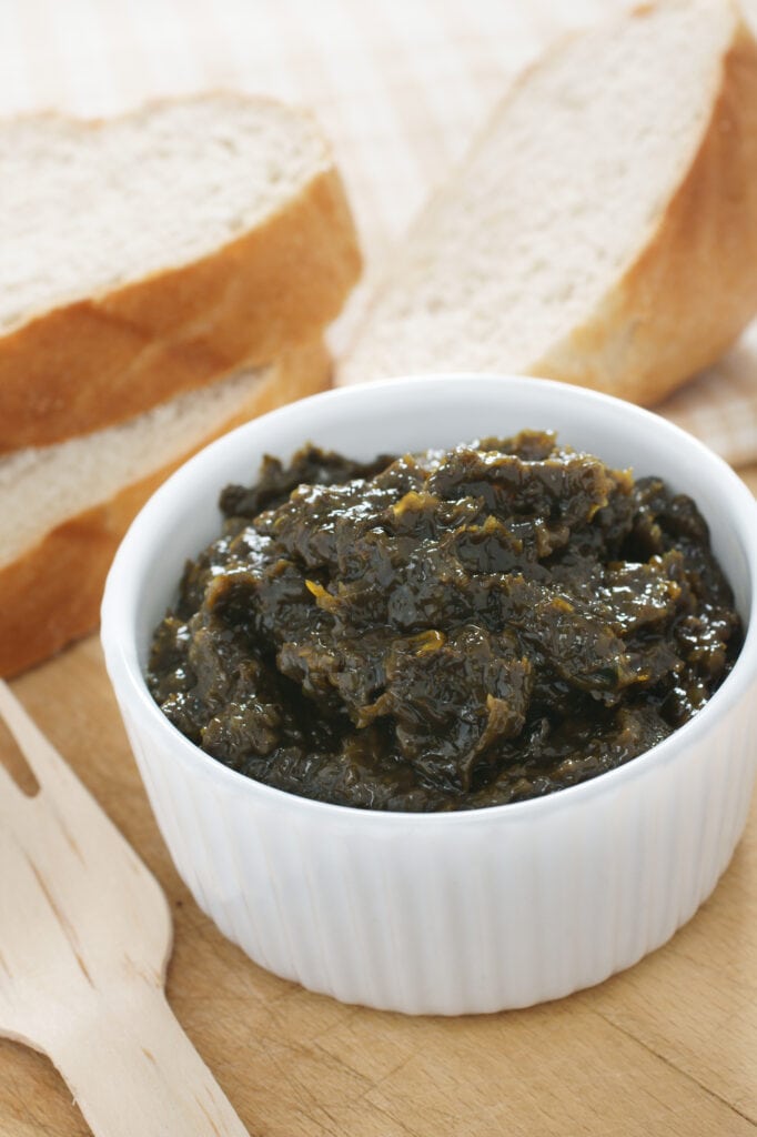 Laverbread a traditional Welsh delicacy made from laver or seaweed