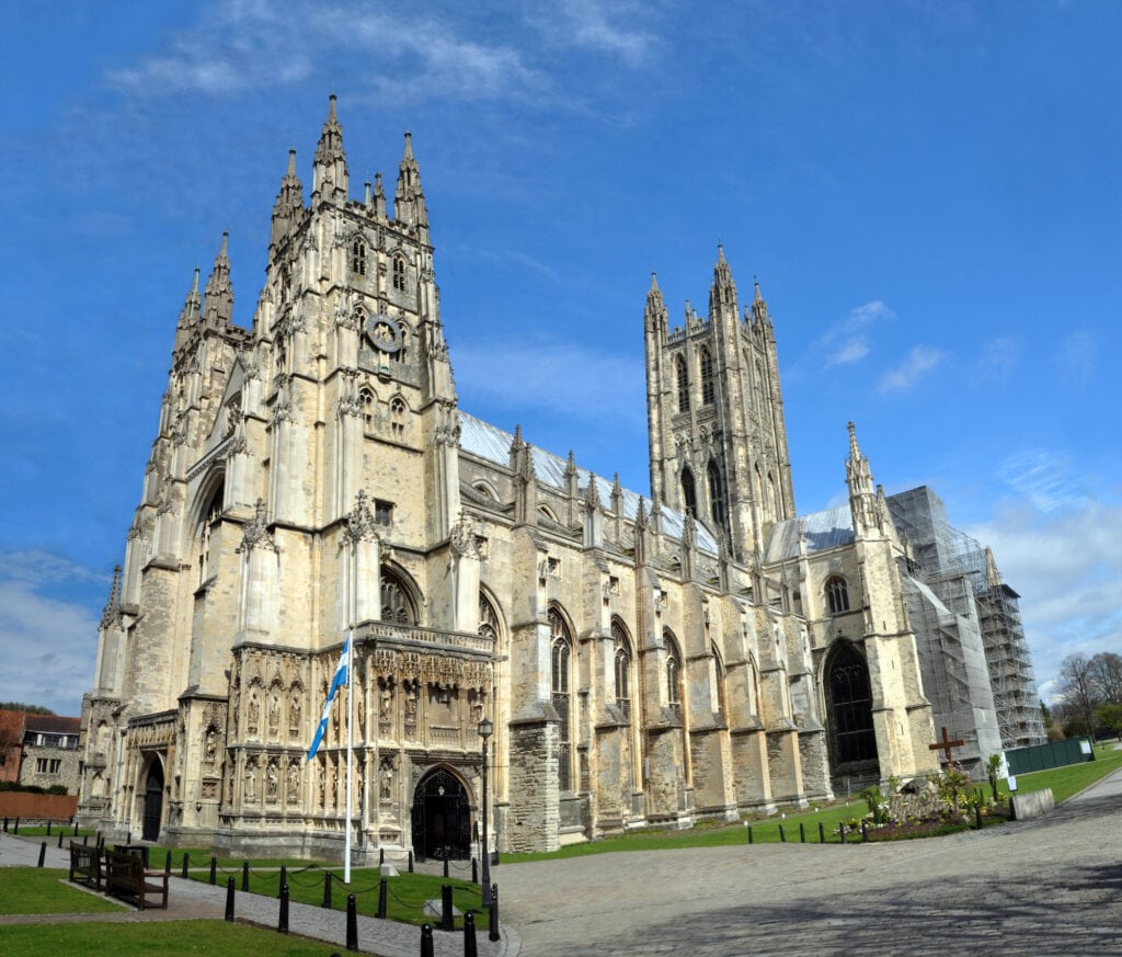 Canterbury Cathedral in England - the World headquarters of the Anglican Church.
