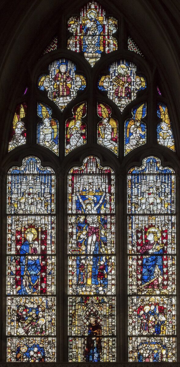 Stained glass window in York Minster