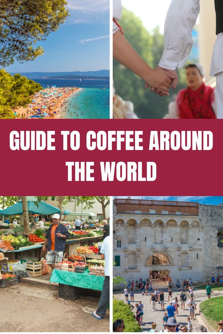 Exploring coffee around the world: a visual guide to coffee experiences from various corners of the globe.