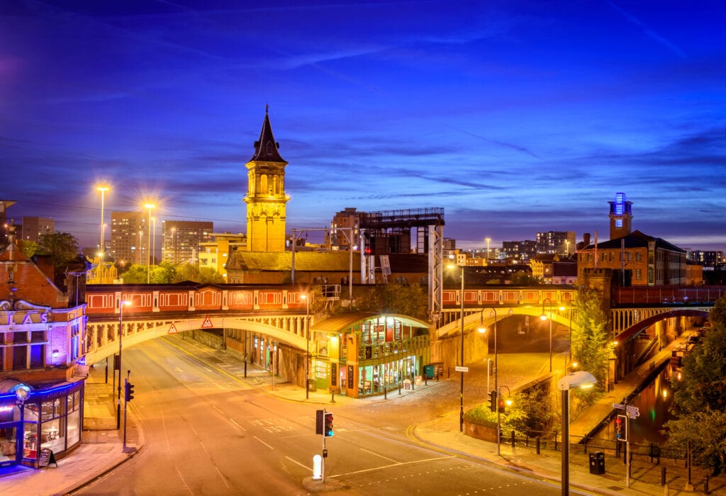 Manchester is up and coming city in England with some beautiful architecture.