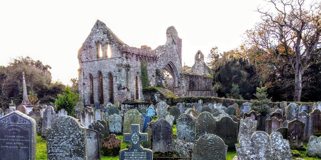  A Welcome to Greyabbey a Cistercian priroy founded in the 1100's 