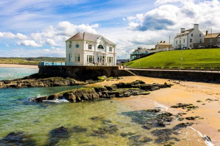 The Arcadia, a historic cafe and ballroom in the coast of Portrush, a small seaside resort town in County Antrim, Northern Ireland, United Kingdom