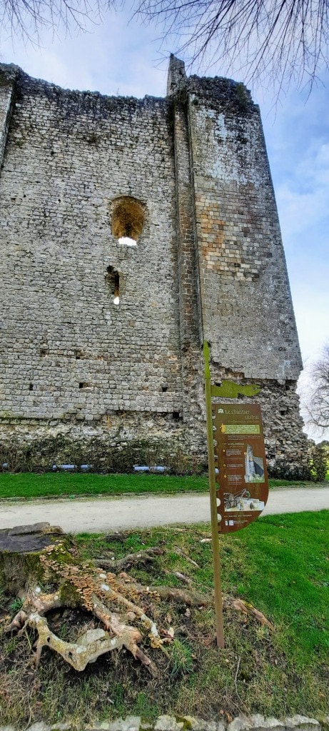 Ruined defensive keep at the Castle Domfront