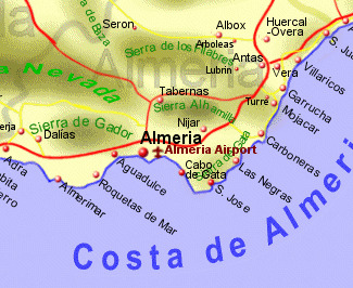 Almeria Spain map