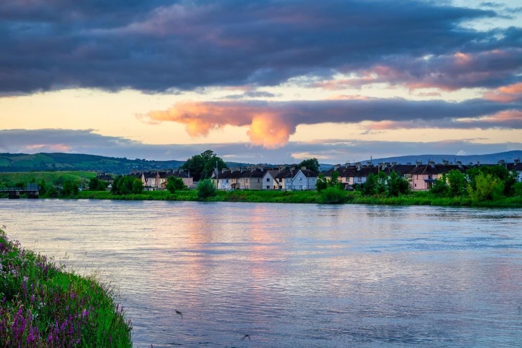 Sunset over the Shannon river in Limerick, Ireland things to do in Limerick