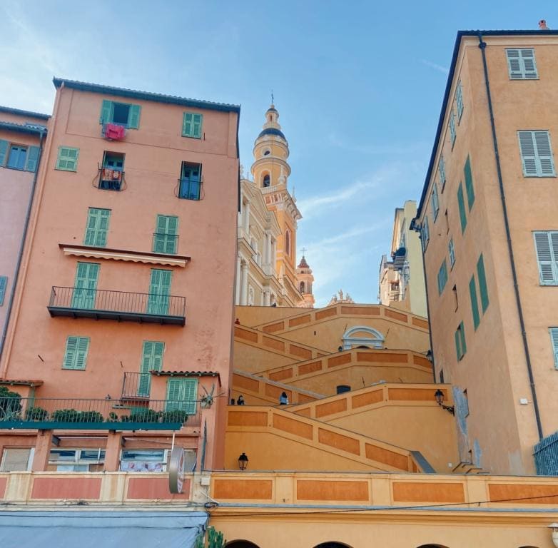 The famous staircase of Menton