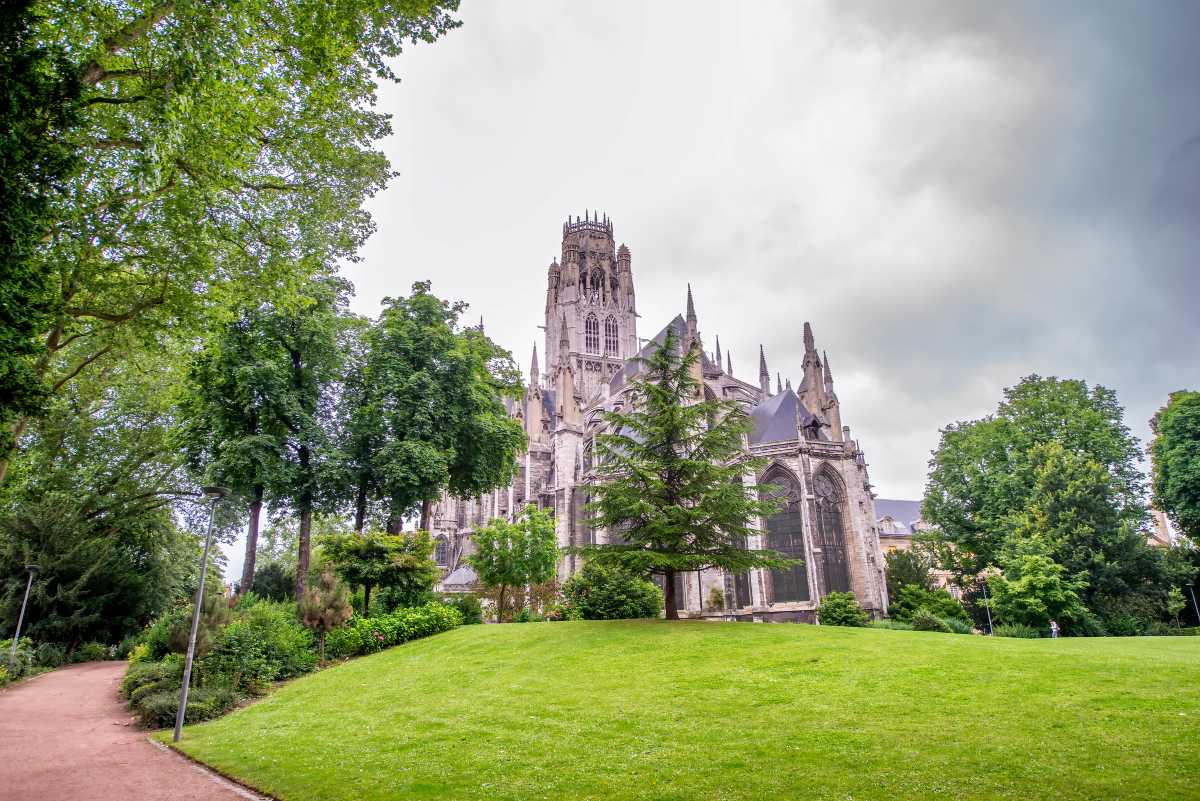 Saint-Ouen Abbey Church in Rouen, Normandy