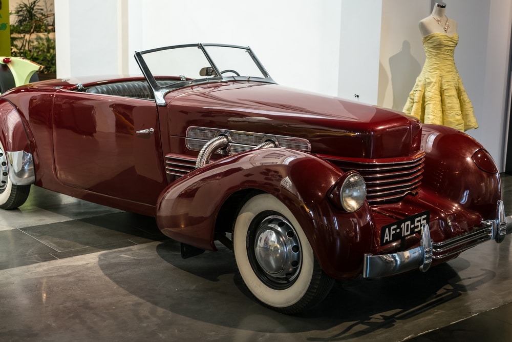 Malaga, Spain old classic car at Automobile and Fashion Museum . things to do in Malaga